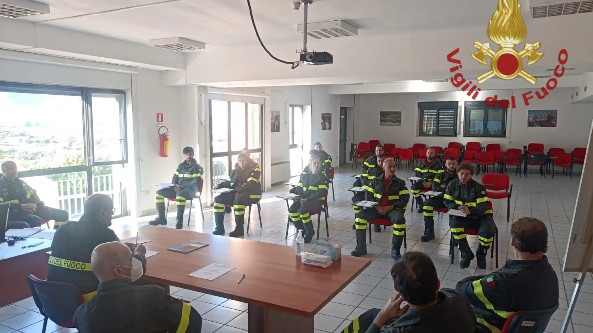 Vigili volontari distaccamento di Venafro, al via il primo corso di formazione.